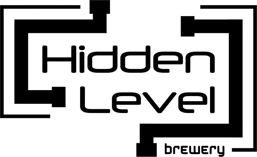 A black and white image of the words hidden level.